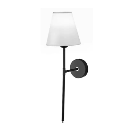 Set of 2 - Wall Scones LED Wireless - Black Metal - Remote - Picture 3 of 7